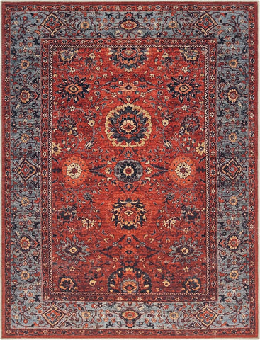 Keen Home Design Vintage Washable Area Rug, Non-Slip Low Pile, 4x6