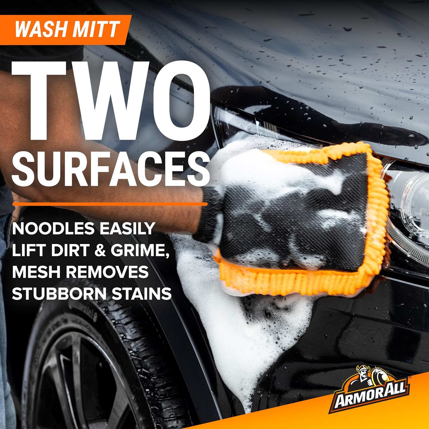 Armor All Cleaning Kit, Car Wash Soap, Wash Mitt & Microfiber Towel