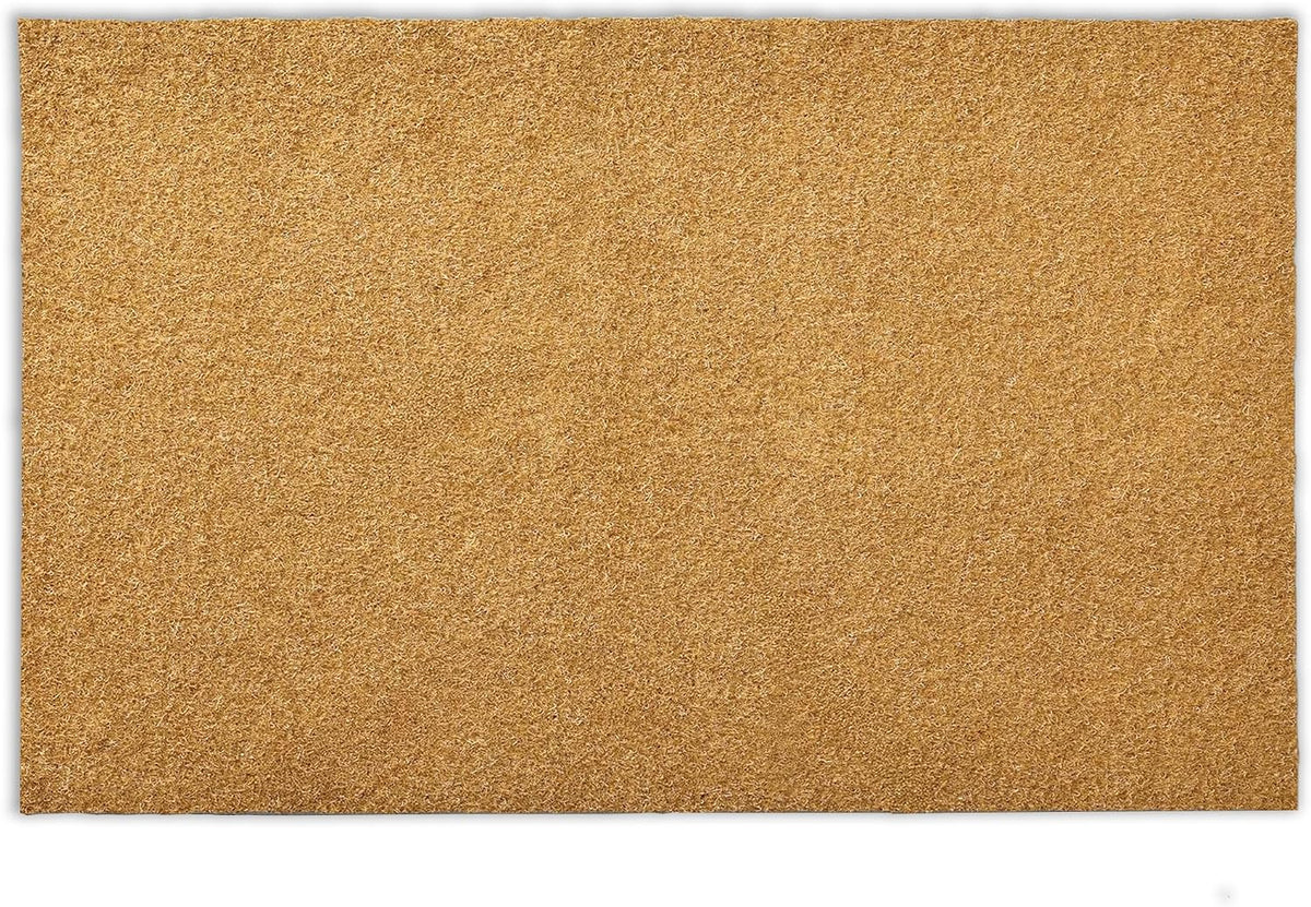 Door Mat Outside Entrance: Blank Doormat 17x30 inch Artificial Coir Doormat for Outdoor Entrance - Front Door Mat Non-Slip Backing Washable Fall Mats for Entryway