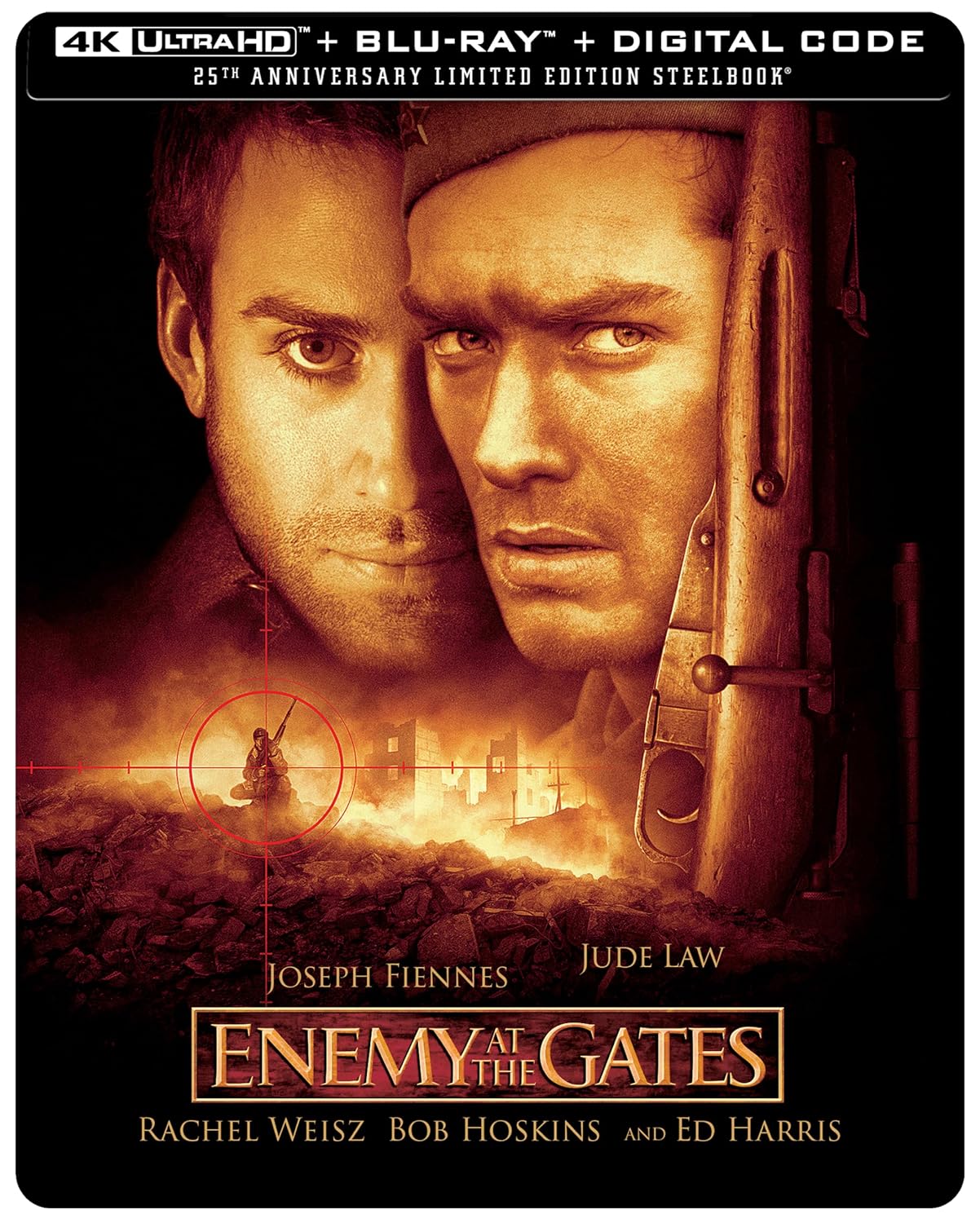 Enemy at the Gates (Limited Edition SteelBook) [4K UHD + Blu-ray + Digital]
