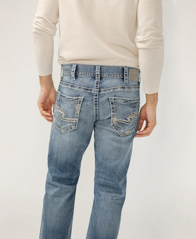 Silver Jeans Co. Men's Zac Relaxed Fit Straight Leg Jean - Legacy