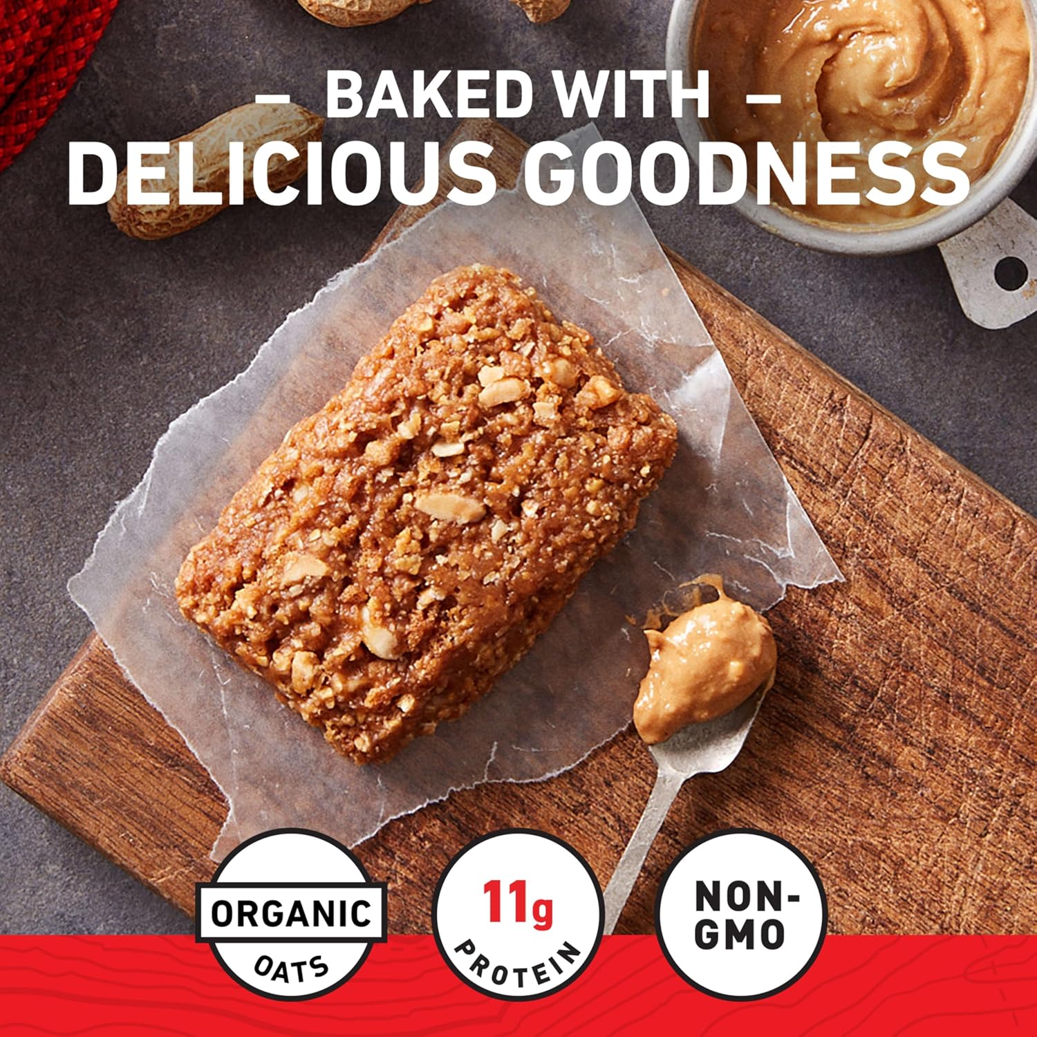 CLIF BAR Protein Energy Bars, Crunchy Peanut Butter, 15ct