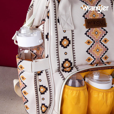 Montana West Wrangler Diaper Bag Backpack Aztec Callie Bag Travel Backpack Purses Western Multi-Function Baby Bags for Mom