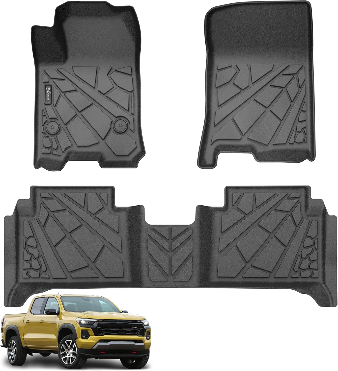 KARPAL Floor Mats for 2023-2026 Chevy Colorado/GMC Canyon Crew Cab