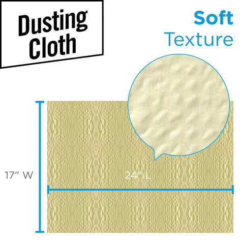 Georgia-Pacific Brawny Yellow 1/8 Fold Disposable Dusting Cloth by GP PRO, 24" Length x 17" Width, 29616 (Case of 4 Packs, 50 Cloths per Pack)