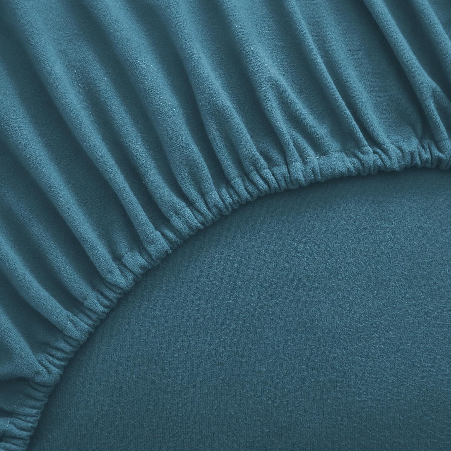 Sweet Home Collection Flannel Sheet Set, Denim Blue Full, Deep Pocket Soft Brushed Microfiber All-Season Bedding with Fitted Sheet, Flat Sheet & Pillowcase(s)