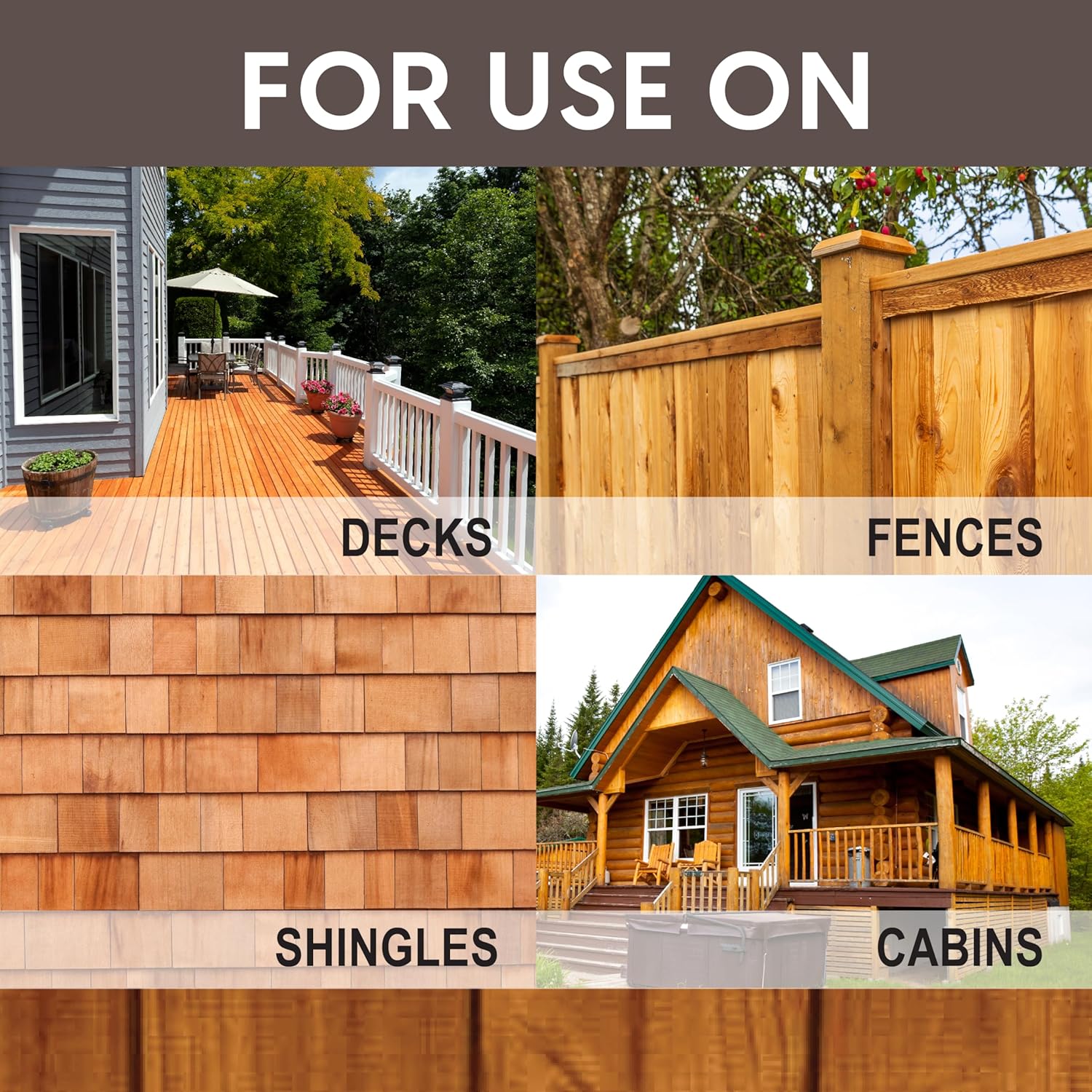 Ready Seal Exterior Wood Stain & Sealer, Natural Light Oak, 1 Gallon