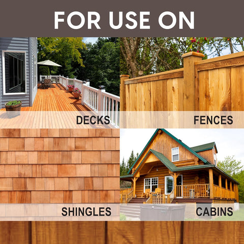 Ready Seal Exterior Wood Stain & Sealer, Natural Light Oak, 1 Gallon