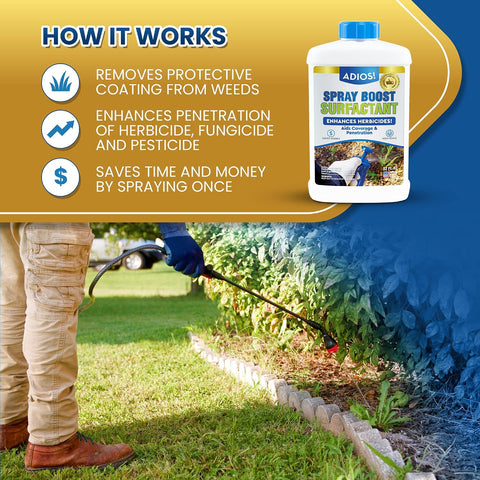 Surfactant for Herbicide and Weeds Non Ionic, Makes 25 Gallons, 8oz
