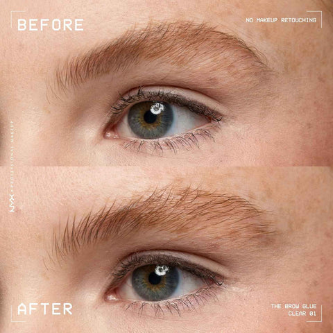 NYX PROFESSIONAL MAKEUP The Brow Glue, Extreme Hold Eyebrow Gel - Clear