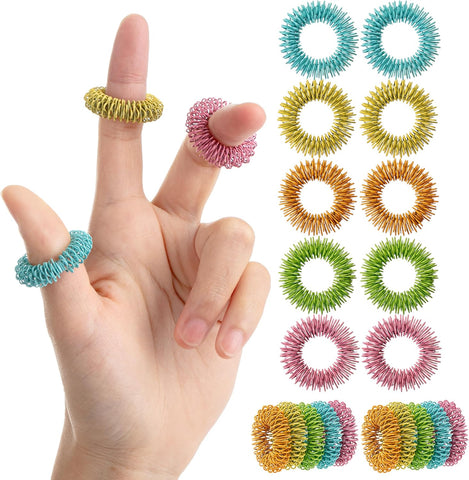 Mr. Pen- Spiky Sensory Rings, 10 Pack, Colorful