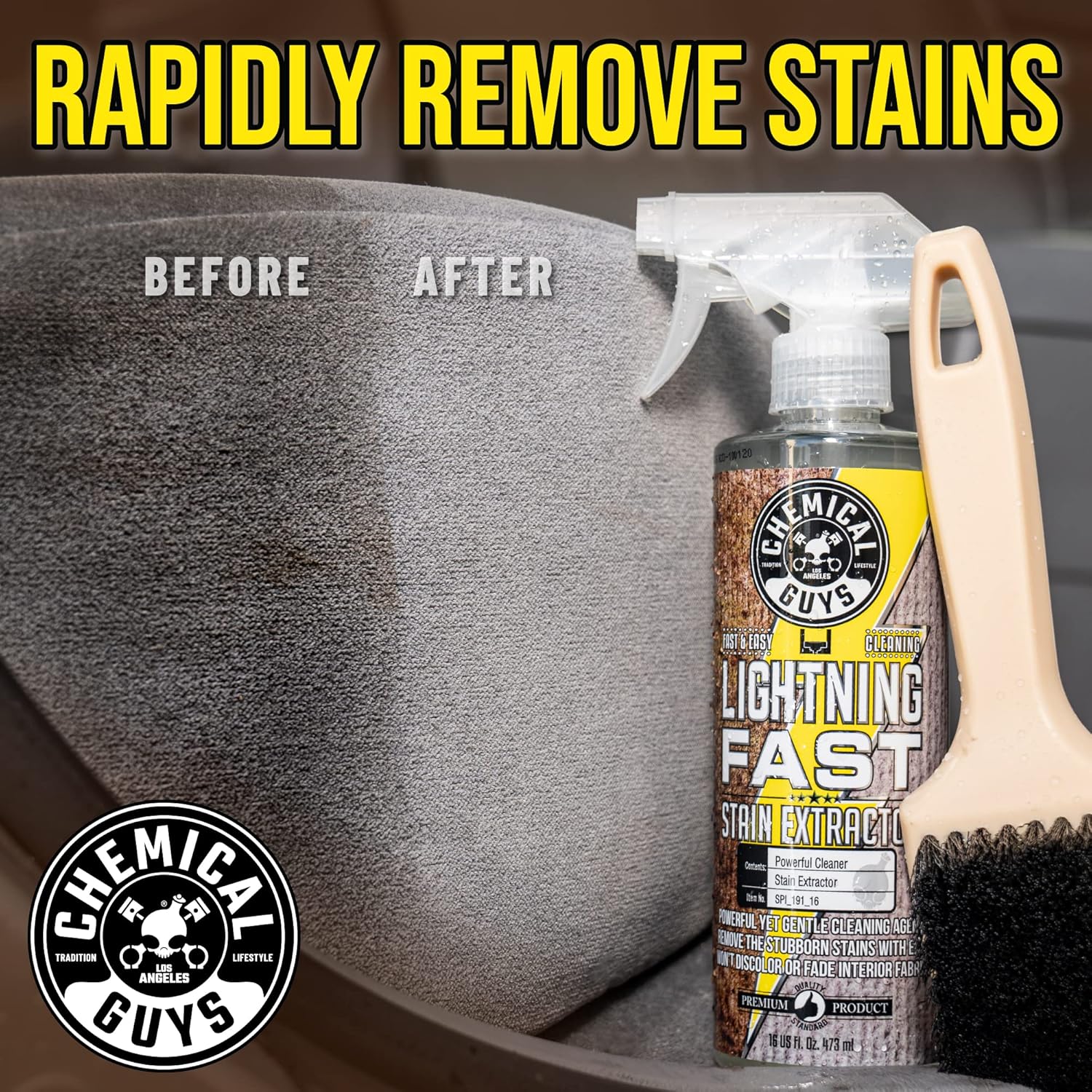 Chemical Guys, Lightning Fast Carpet & Upholstery Stain Extractor, 16 oz