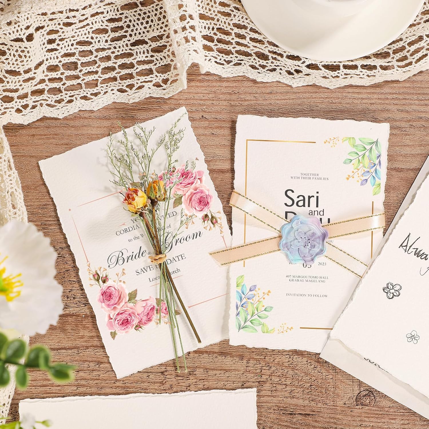 Prudiut Cotton Watercolor Paper 25 Sheets 4 x 6 in, 300 GSM, Deckled Edge