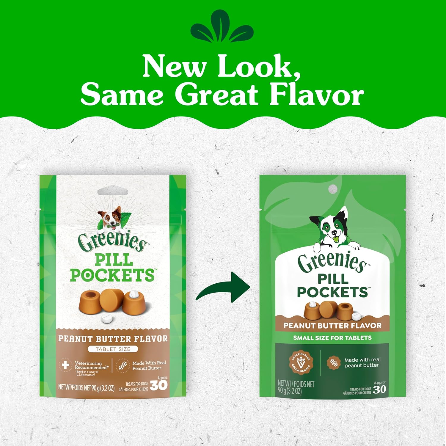 Greenies Pill Pockets Small Size Dog Treats, Peanut Butter, 3.2 oz