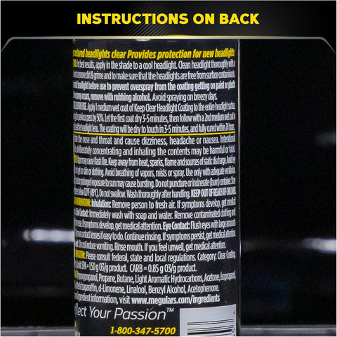 Meguiar's Keep Clear Headlight Coating, 4 Oz