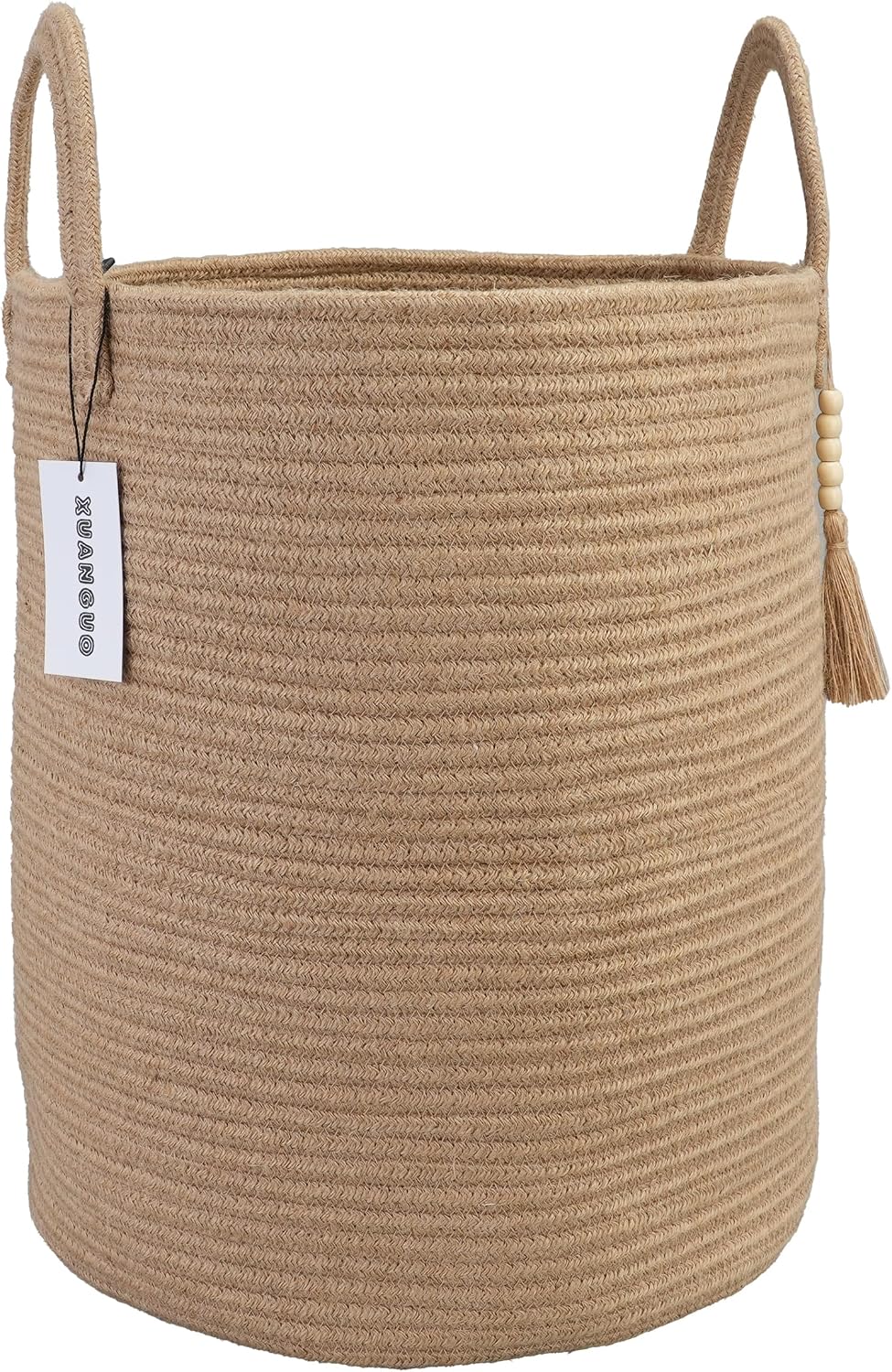 XUANGUO Rope Laundry Basket Laundry Hamper for Clothes Jute