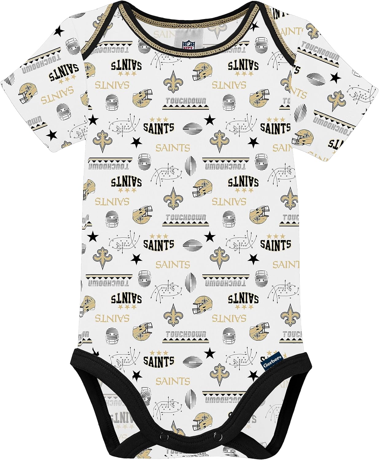 Gerber NFL Baby 3-Pack Short Sleeve Onesie Bodysuit