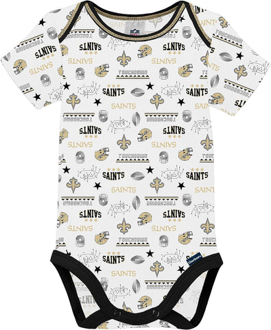 Gerber NFL Baby 3-Pack Short Sleeve Onesie Bodysuit