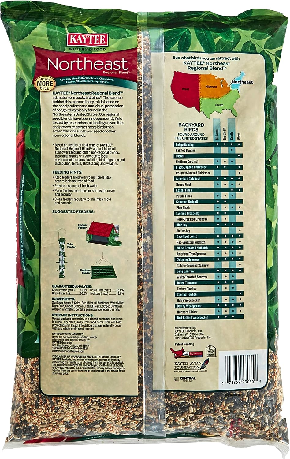 Kaytee Northeast Regional Wild Bird Blend, 7-Pound Bag