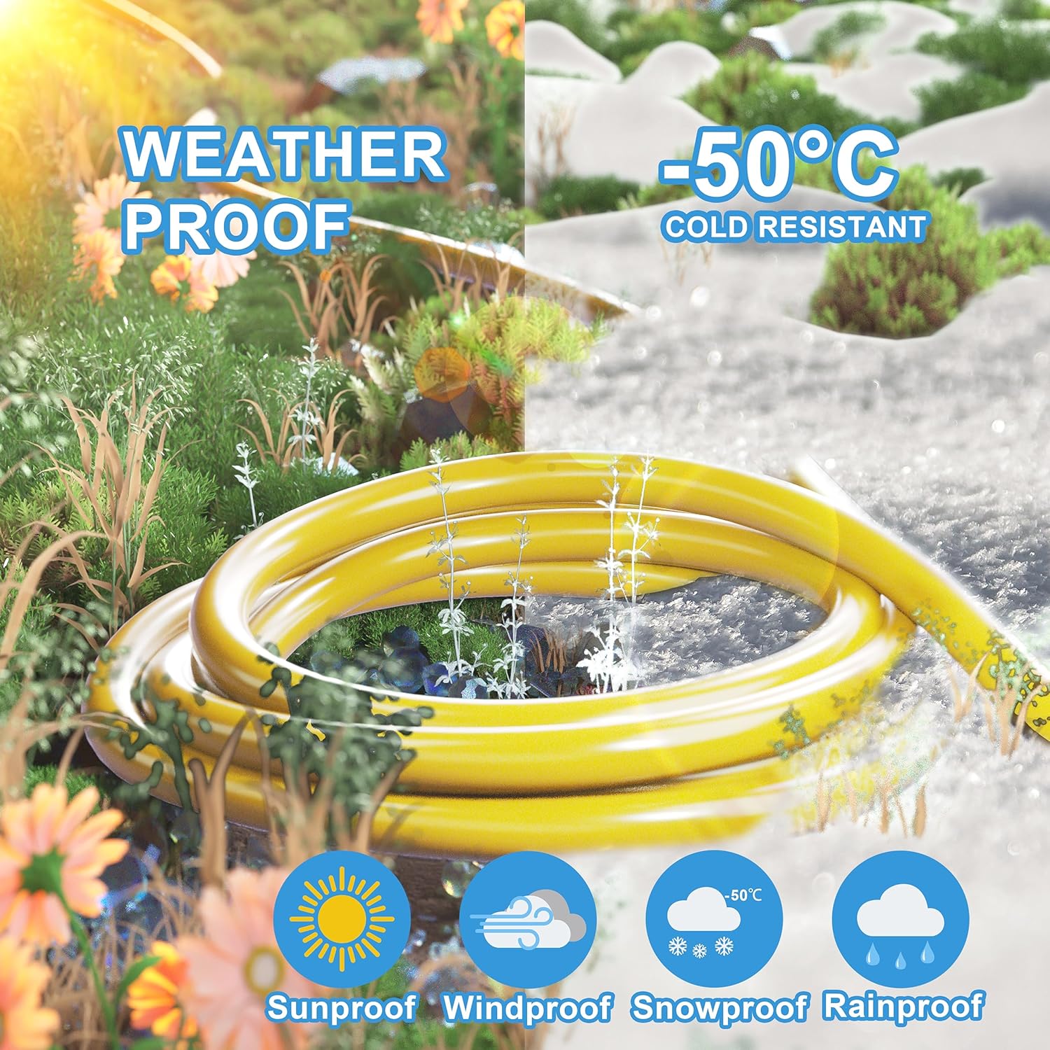HUANCHAIN 12 Gauge Heavy Duty Outdoor Extension Cord 25 FT Waterproof