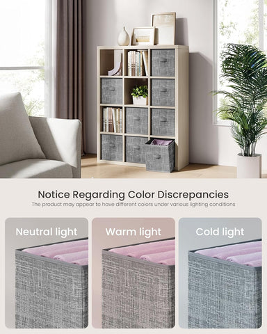 SONGMICS Storage Cubes, Set of 8, 11-Inch Foldable Closet Organizers