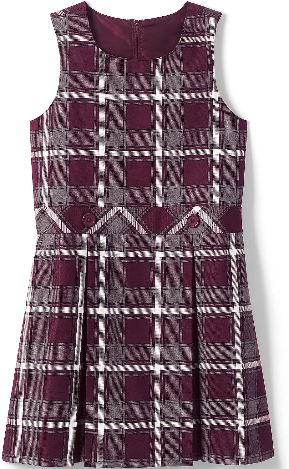 Lands' End Girls Uniform Plaid Jumper