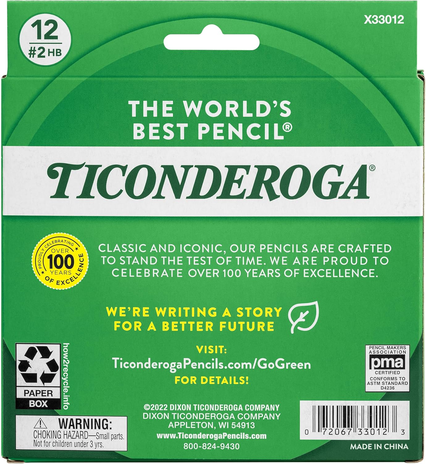 Ticonderoga My First Short Triangular Wood-Cased Pencils, #2 HB Soft