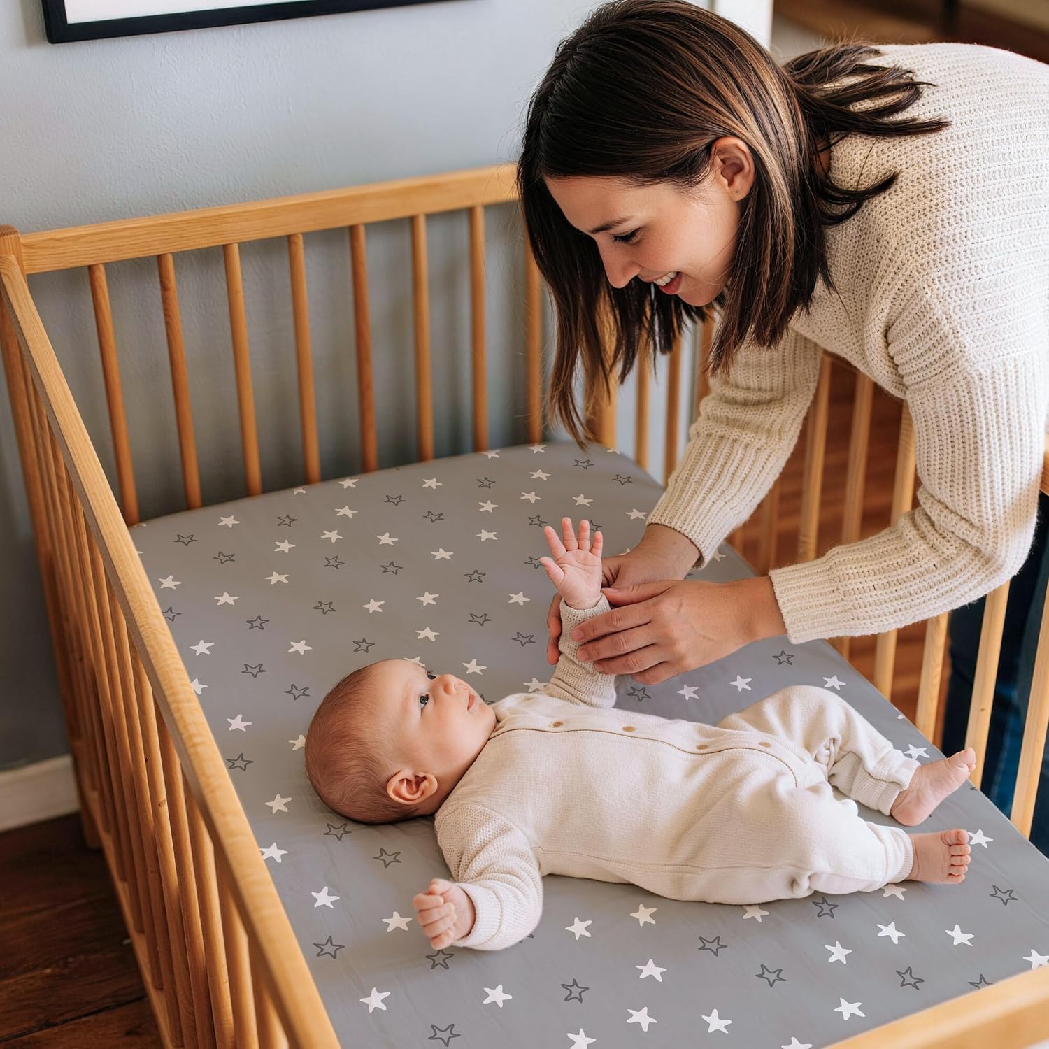 3 Pack Bedside Bassinet Sheets Girl & Boy 33" x 20" Rectangle