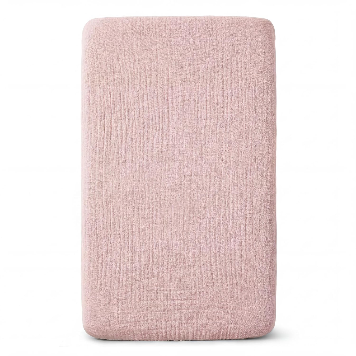 Muslin Bassinet Sheet Compatible with Maxi-Cosi Iora & Iora Air Bedside Sleeper - 100% Cotton Rectangular Mattress Pad Cover (33"x20"), Breathable & Soft, Boho (1 Pack Pink)