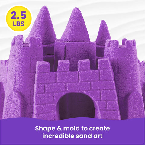 Kinetic Sand 2.5lb Purple Amazon Exclusive, Moldable Sensory Toys, Ages 3+