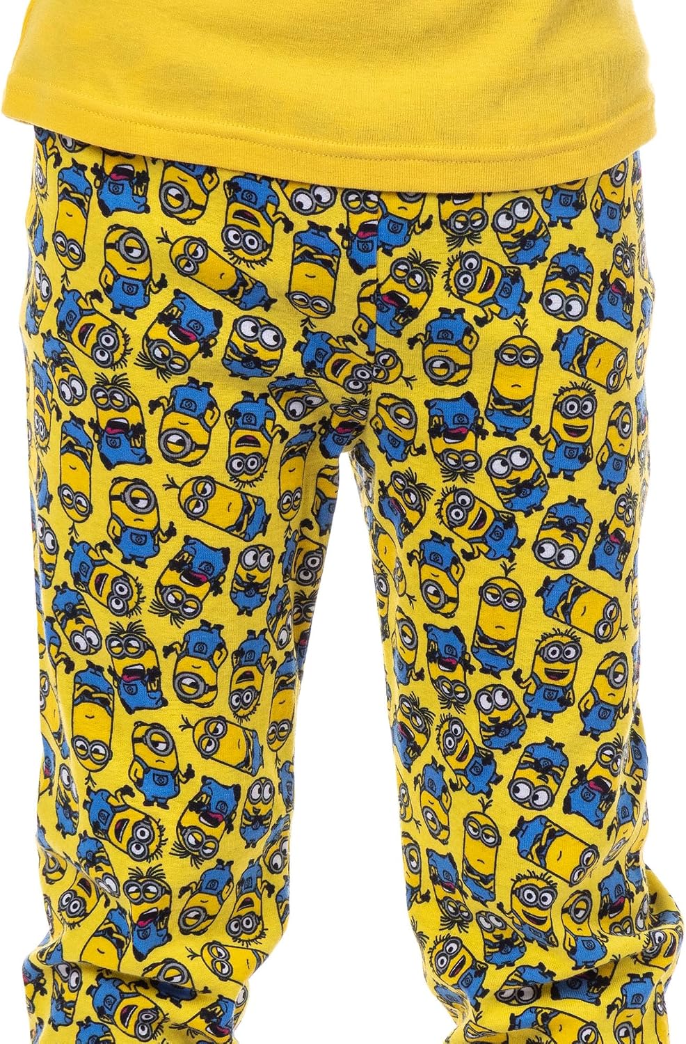 INTIMO Despicable Me Boys' Minions Crew Bob Stuart Phil Kevin Tight Fit Sleep Pajama Set