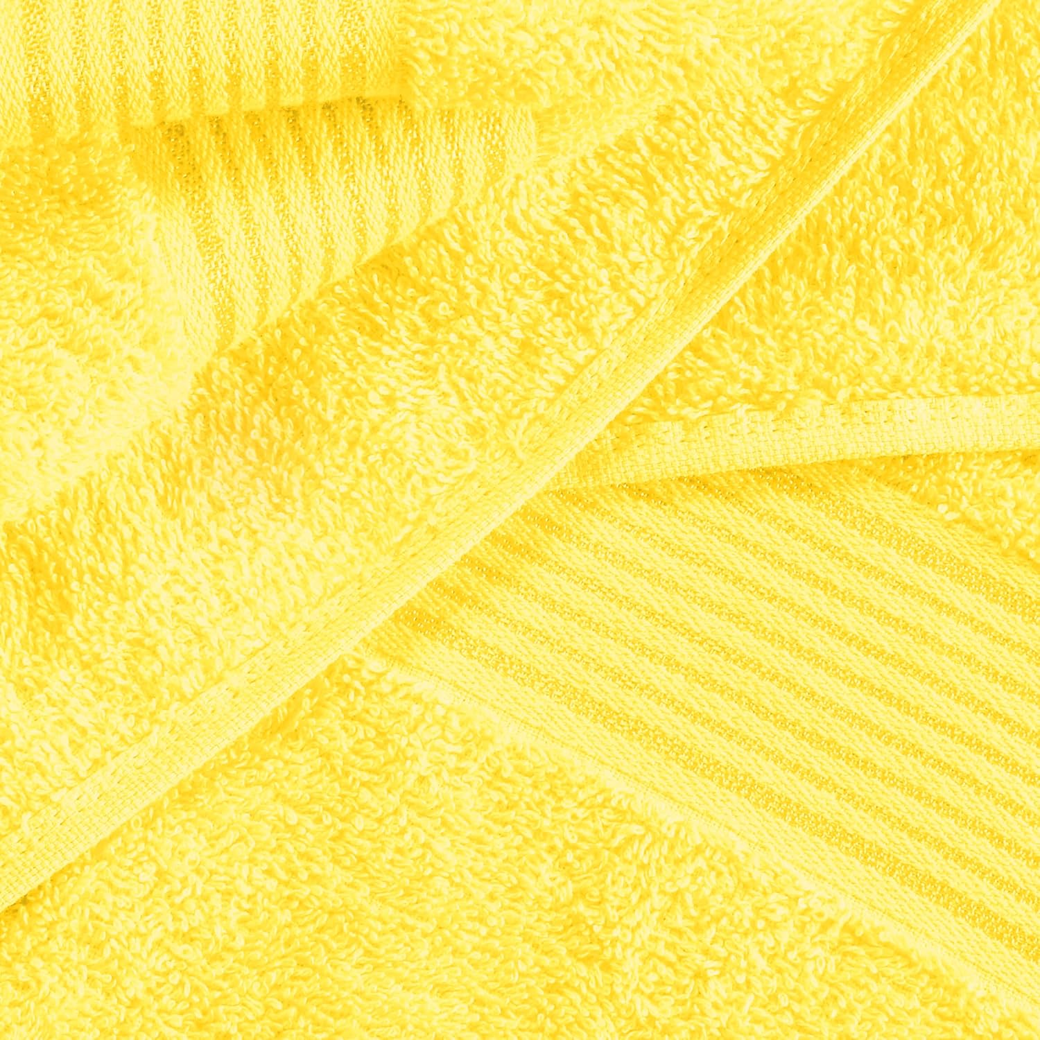 Belizzi Home Cotton 2 Pack Oversized Bath Towel Set 28x55 inches, Large Bath Towels, Ultra Absorbant Compact Quickdry & Lightweight Towel, Ideal for Gym Travel Camp Pool - Yellow