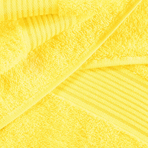 Belizzi Home Cotton 2 Pack Oversized Bath Towel Set 28x55 inches, Large Bath Towels, Ultra Absorbant Compact Quickdry & Lightweight Towel, Ideal for Gym Travel Camp Pool - Yellow