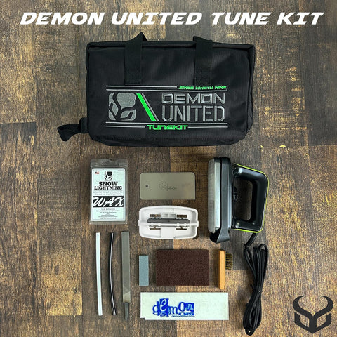 Demon Complete Basic Tune Kit with Wax- Everything Needed to do a Basic Tune for Your Skis and Snowboard * Made in USA Wax*