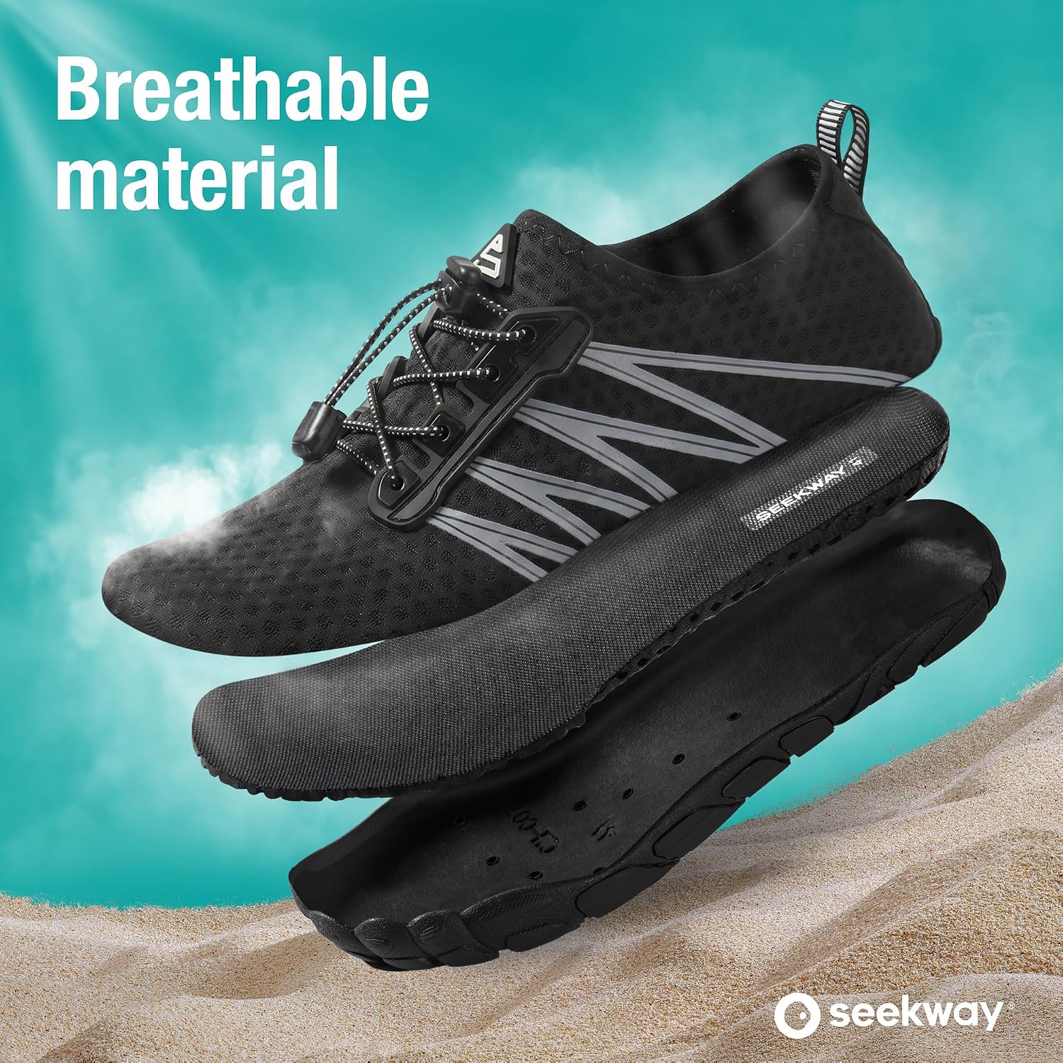SEEKWAY Water Shoes Men Women Adult Quick-Dry Aqua Sock Barefoot for Beach Swim River Pool Lake Hiking Kayaking Surfing