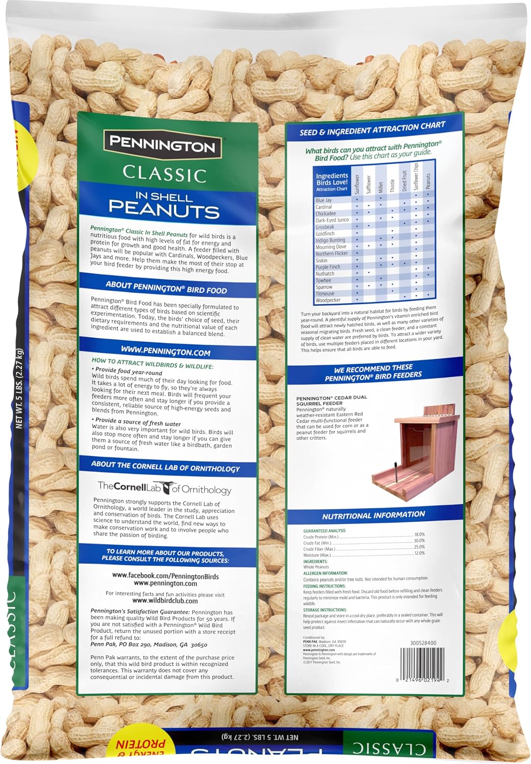 Pennington Classic in Shell Peanuts 5 pounds