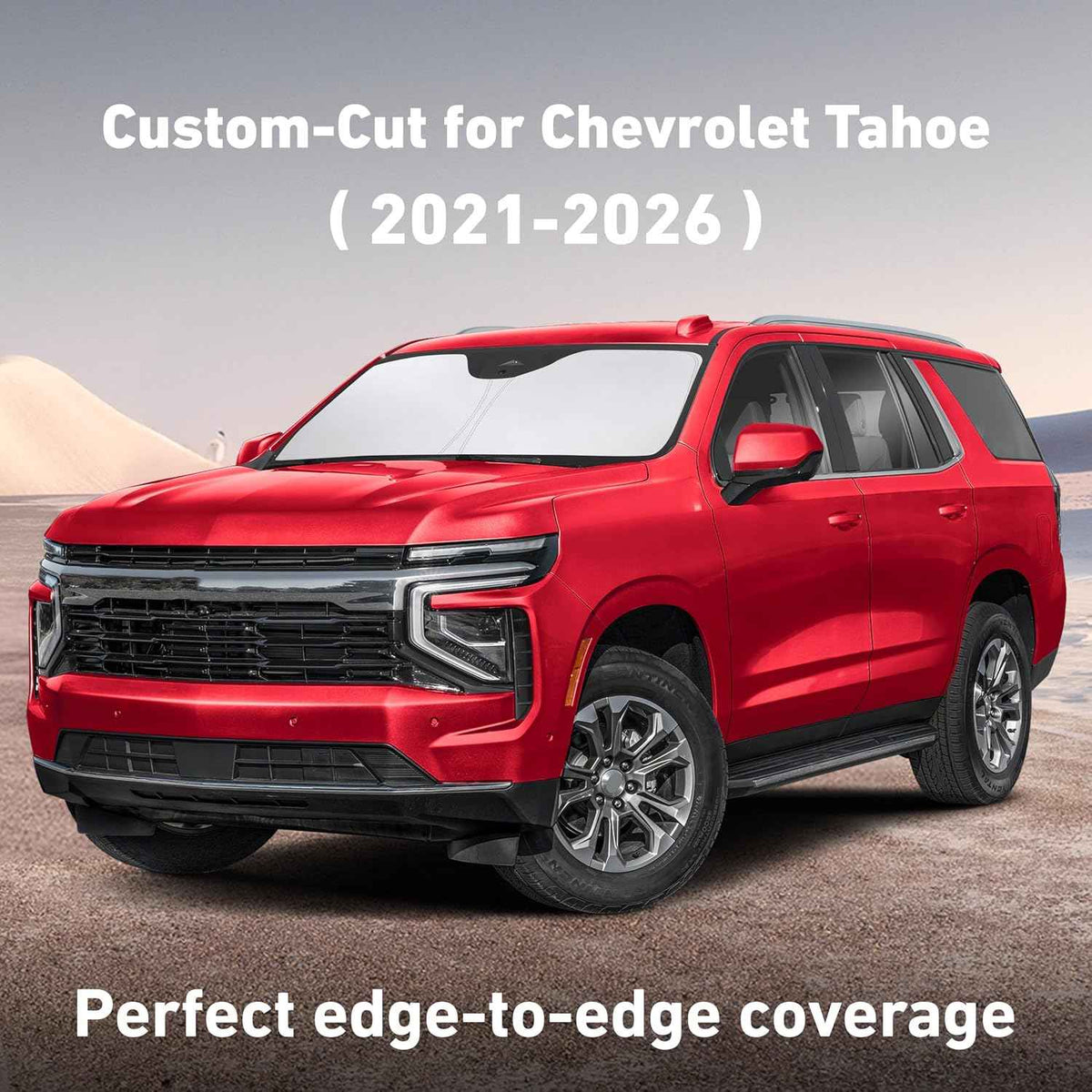 EcoNour Windshield Sunshade Compatible for Chevrolet Tahoe 2021-2025 2026