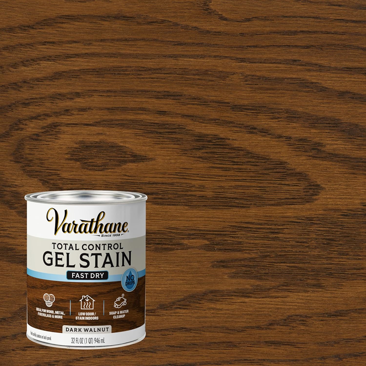 Varathane Total Control Dark Walnut Gel Stain