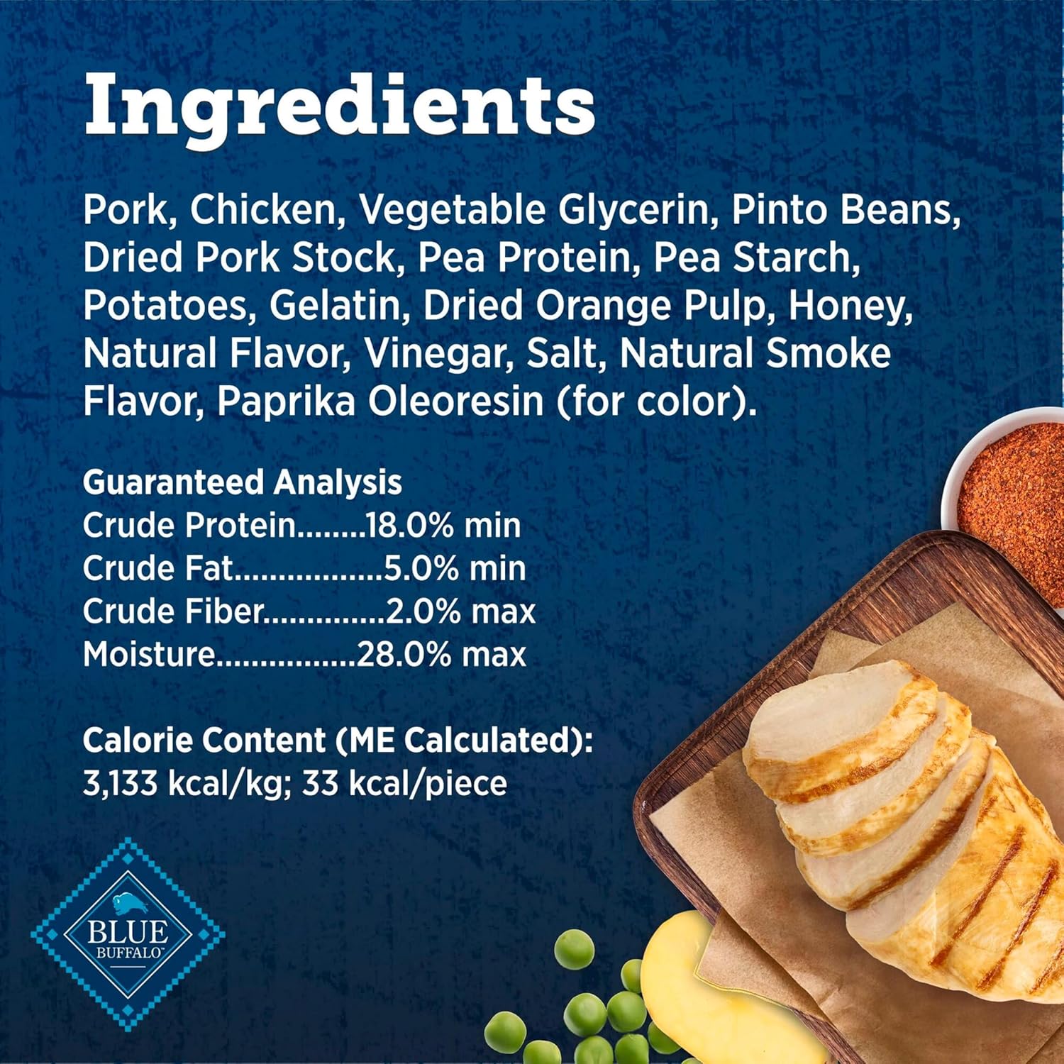 Blue Buffalo True Chews Pork & Chicken Sausage Dog Treats, 14 oz
