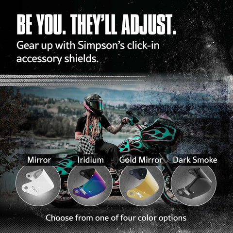 SIMPSON Mod Bandit Accessory Shield (MBSSE) - Dark