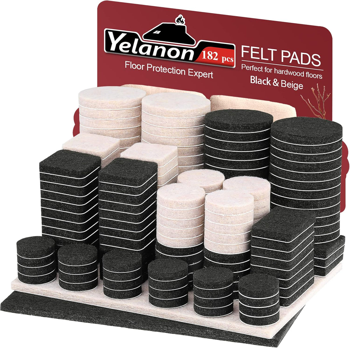 Felt Furniture Pads for Hardwood Floors -Yelanon Felt Pads for Chair Legs