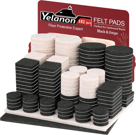 Felt Furniture Pads for Hardwood Floors -Yelanon Felt Pads for Chair Legs