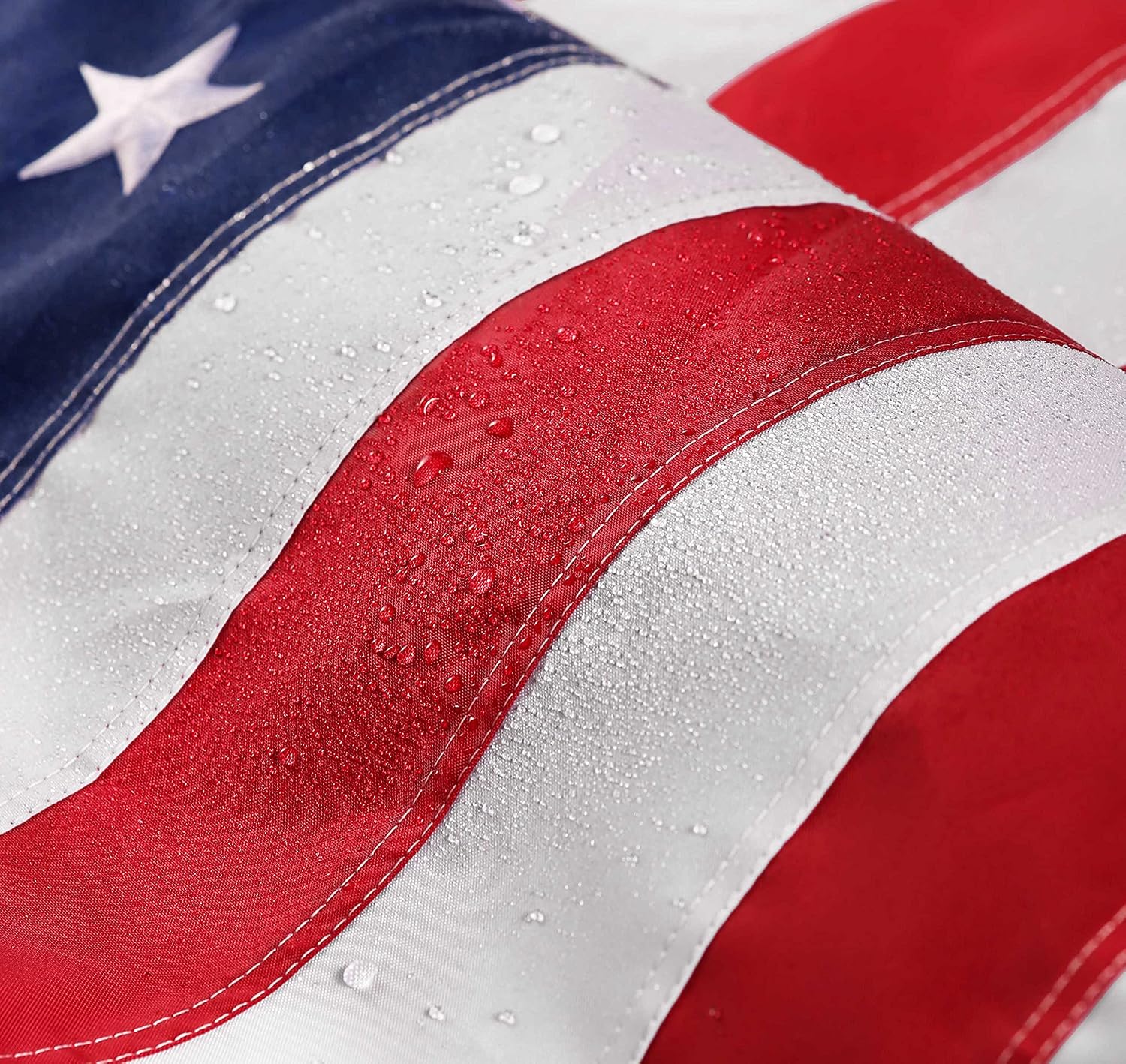American Flag 2.5x4 ft Pole Sleeve: Long Lasting Heavy Duty Nylon US Flags