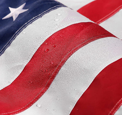 American Flag 2.5x4 ft Pole Sleeve: Long Lasting Heavy Duty Nylon US Flags
