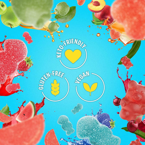 Shameless Snacks Sour Candy & Fruit Snacks - Gummy Candy Variety Pack, Keto