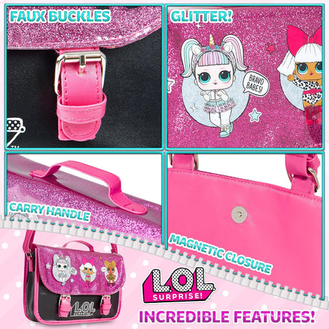 L.O.L. Surprise! Girls Handbag - Kids Crossbody Shoulder Bag Adjustable Strap - LOL Gifts for Girls