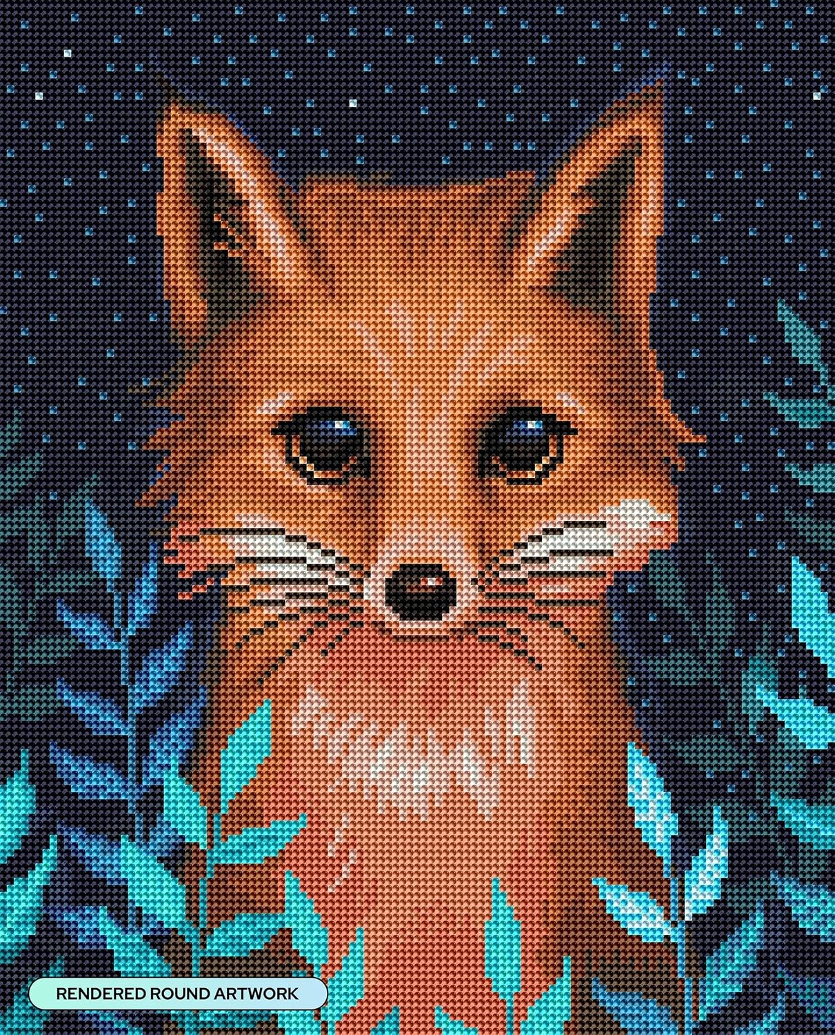 DIAMOND ART CLUB Arctic Fox Diamond Art Kits for Adults