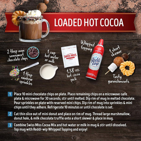 Swiss Miss Milk Chocolate Flavor Hot Cocoa Mix Canister, 45.68 oz. (Pack of 6)