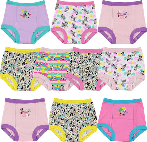 Disney Girls Minnie Mouse Potty Training Pants and Starter Kit with Stickers & Tracking Chart in Sizes 18m, 2t, 3t, 4t