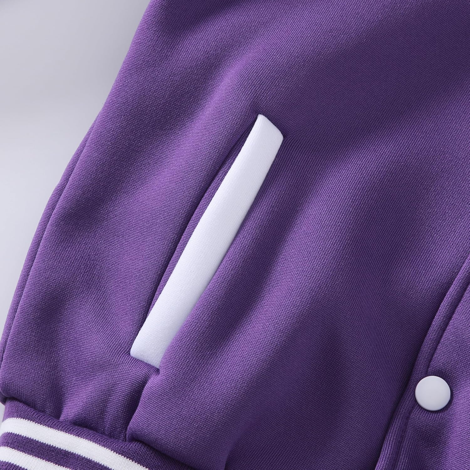 Kids Varsity Jacket Girls Boys Baseball Jacket Bomber Coat School Uniform with Pocket